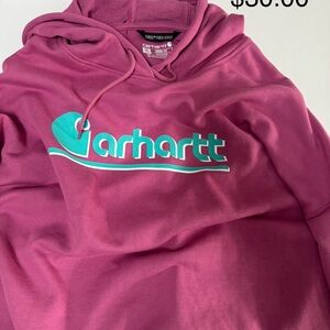 Carhartt Women's Pink Hoodie Sweater
